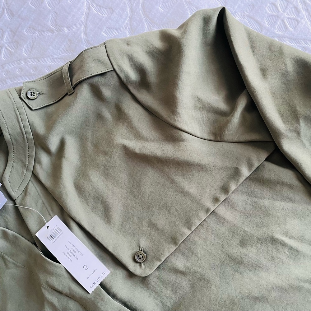 Chico's Sage Green Blouse